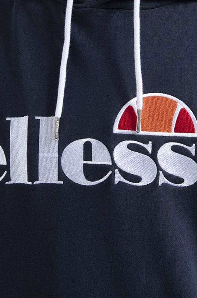 Кофта Ellesse SHK13288 Ferrer чоловіча колір зелений з капюшоном однотонна SHK13288-KHAKI (3518350) фото 4