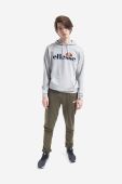 Кофта Ellesse SHK13288 Ferrer чоловіча колір зелений з капюшоном однотонна SHK13288-KHAKI (3518346)