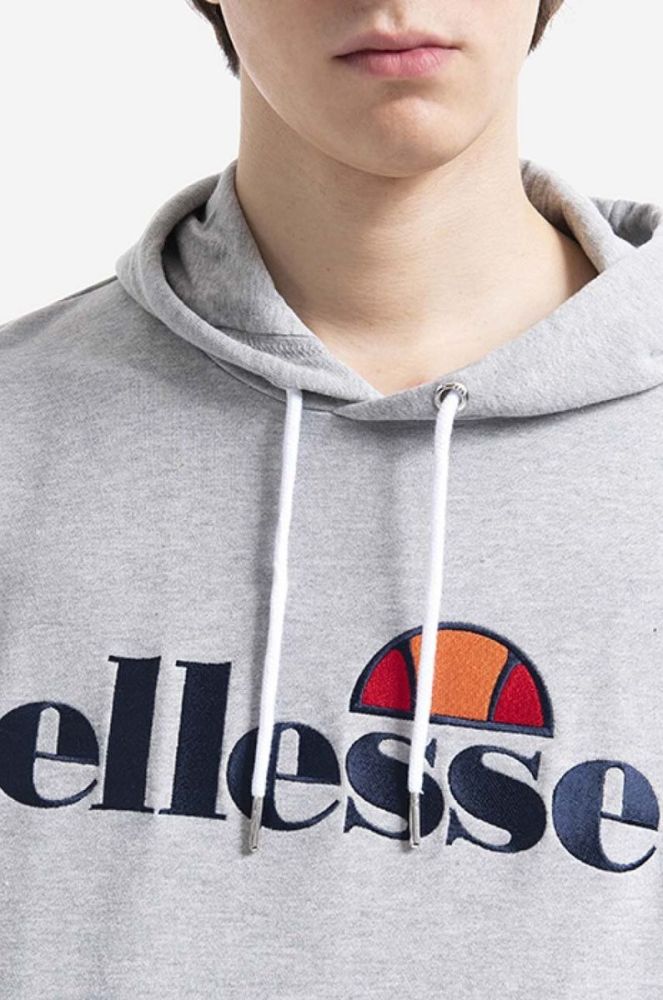 Кофта Ellesse SHK13288 Ferrer чоловіча колір зелений з капюшоном однотонна SHK13288-KHAKI (3518346) фото 4