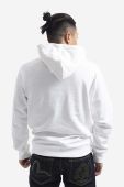 Бавовняна кофта Evisu чоловіча колір білий з капюшоном з принтом 2EABSM1SW320XXCT-OWHT