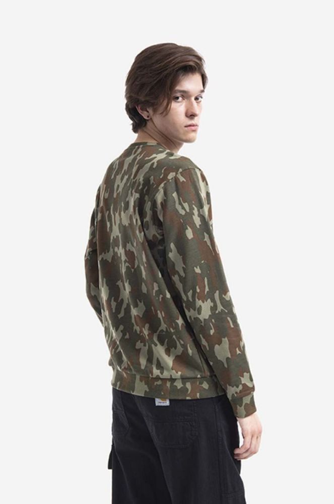 Кофта Ellesse чоловіча колір зелений візерунок SHK12432-KHAKI фото 3
