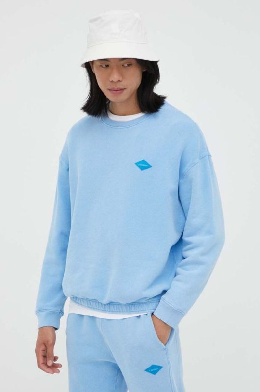 Кофта American Vintage чоловіча  однотонна колір блакитний (3321329)