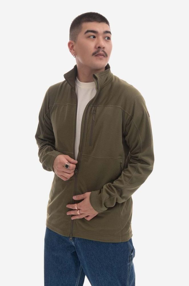 Кофта Fjallraven Lite Fleece Jacket чоловіча колір зелений однотонна F86971.620-620 фото 8
