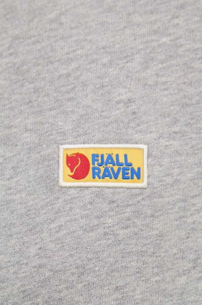 Бавовняна кофта Fjallraven Vardag чоловіча колір сірий меланж F87070.020.999-999 фото 5