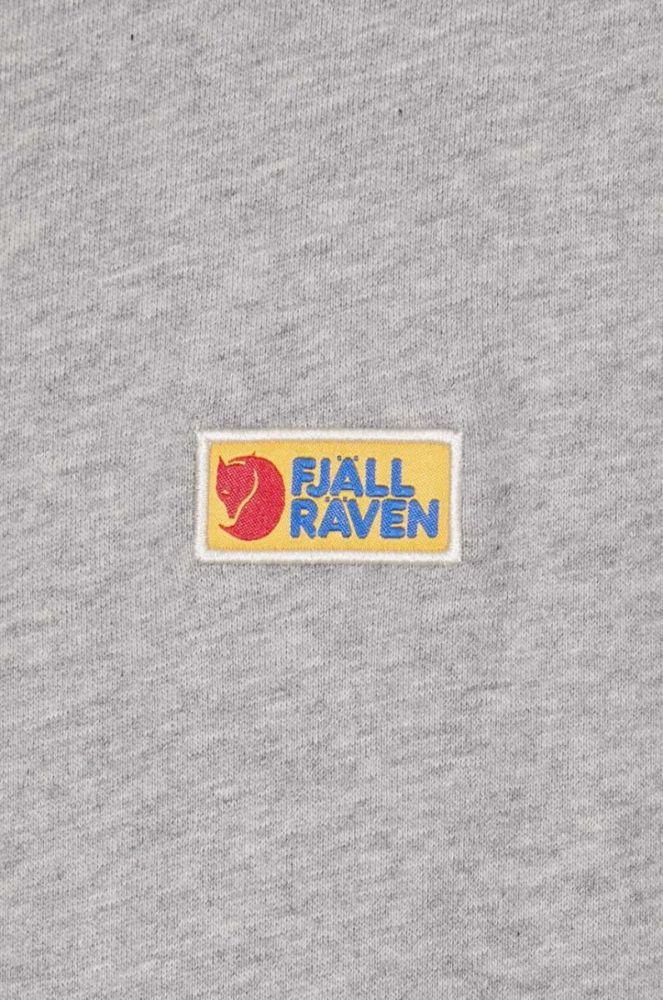 Бавовняна кофта Fjallraven Vardag чоловіча колір сірий меланж F87070.020.999-999 фото 6