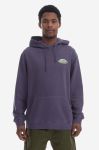 Бавовняна кофта Gramicci Ash чоловіча колір фіолетовий з капюшоном з принтом G3SU.J062-ash