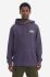 Бавовняна кофта Gramicci Ash чоловіча колір фіолетовий з капюшоном з принтом G3SU.J062-ash
