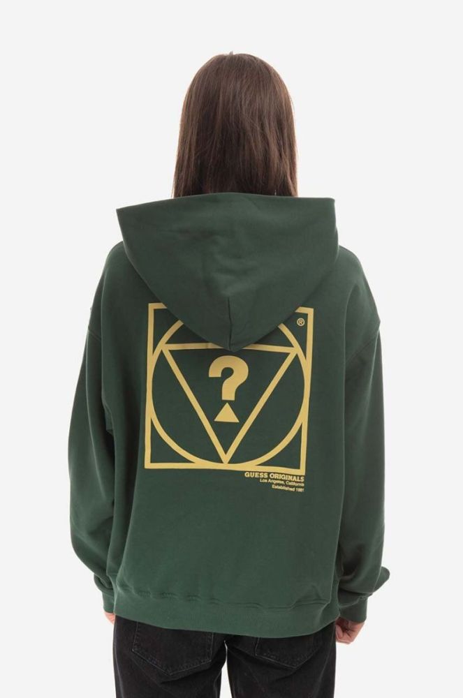 Кофта Guess Originals Go Harper Ls Hoodie колір зелений з капюшоном з принтом M2BQ05.K9YH1-F82E фото 5