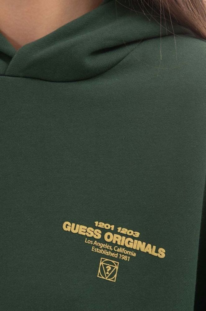 Кофта Guess Originals Go Harper Ls Hoodie колір зелений з капюшоном з принтом M2BQ05.K9YH1-F82E фото 8