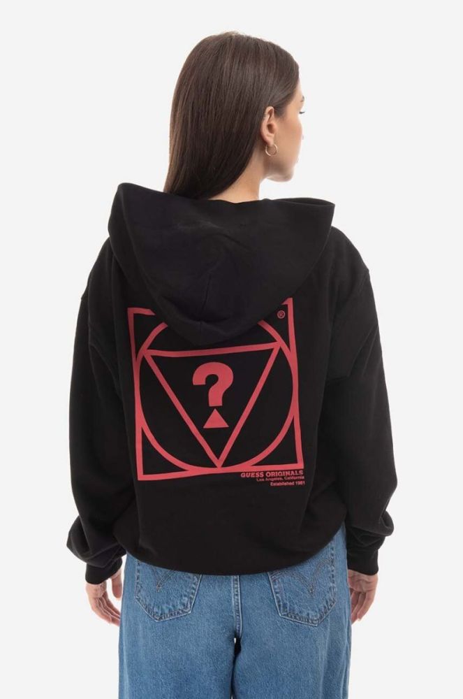 Кофта Guess Originals Go Harper Ls Hoodie колір чорний з капюшоном з принтом M2BQ05.K9YH1-F82E фото 10