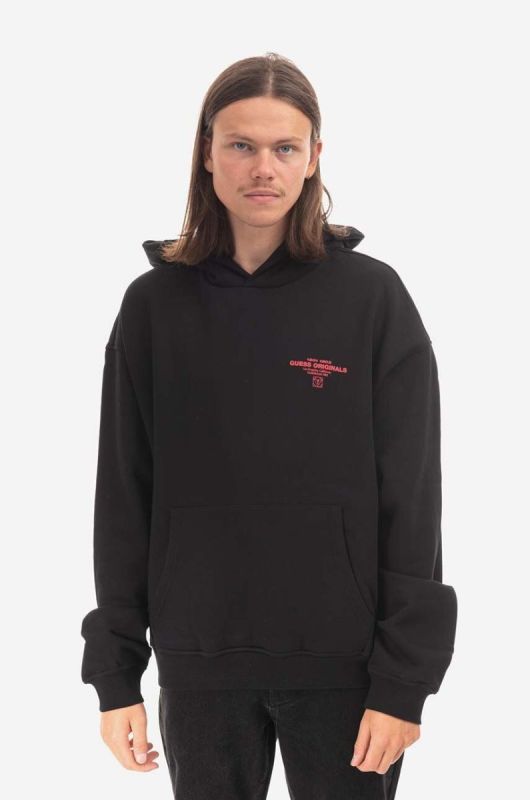 Кофта Guess Originals Go Harper Ls Hoodie колір чорний з капюшоном з принтом M2BQ05.K9YH1-F82E фото 2
