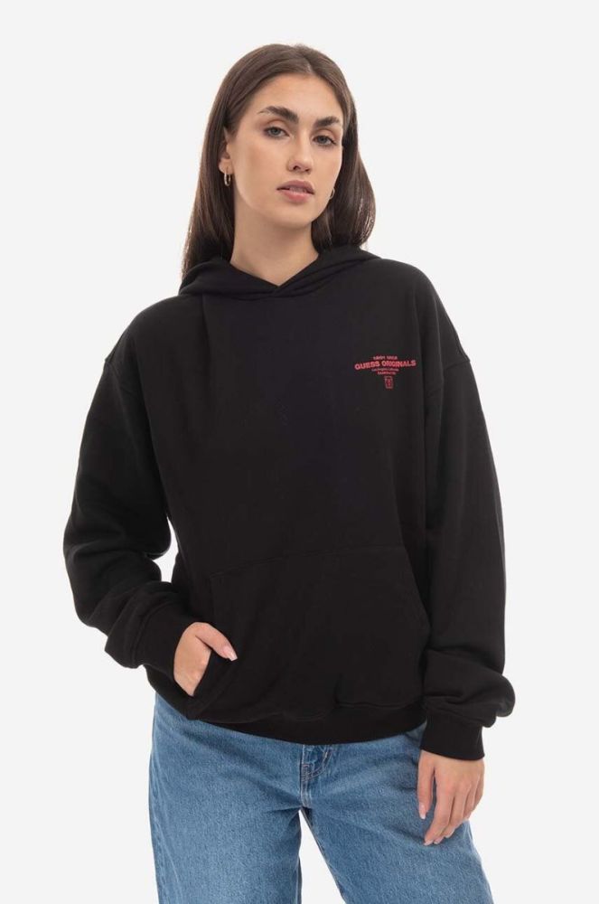 Кофта Guess Originals Go Harper Ls Hoodie колір чорний з капюшоном з принтом M2BQ05.K9YH1-F82E фото 8