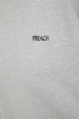 Бавовняна кофта Preach колір сірий однотонна