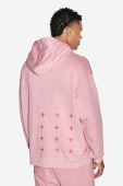 Бавовняна кофта KSUBI колір рожевий з капюшоном з принтом MSP23FL017-PINK