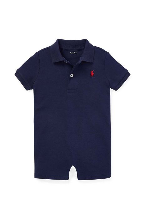 Бавовняний ромпер для немовлят Polo Ralph Lauren колір темно-синій (2950600)