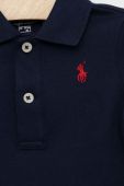 Бавовняний ромпер для немовлят Polo Ralph Lauren колір темно-синій (2950600)