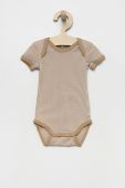 Name it дитяче бавовняне боді (3-pack) колір бежевий (2502430)