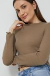 Лонгслів Only жіночий колір коричневий (2611435)