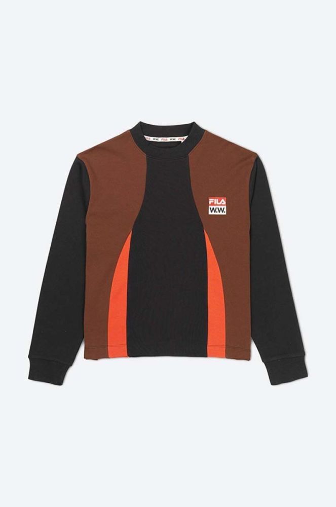 Бавовняний лонгслів Wood Wood x Fila колір чорний 688377.B028-BLACK фото 3