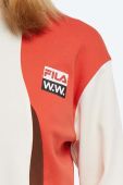 Бавовняний лонгслів Wood Wood X Fila колір білий 688377.B029-WHITE