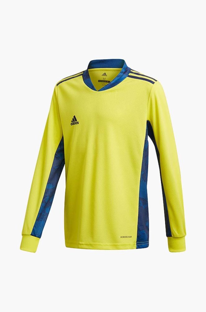 Дитячий лонгслів adidas AdiPro 20 GK колір жовтий візерунок