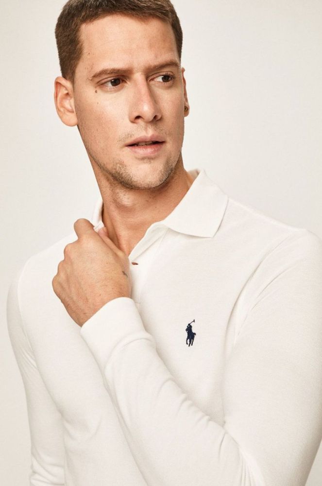 Polo Ralph Lauren - Лонгслів колір білий (446704) фото 4