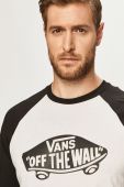 Vans - Лонгслів VN000XXMYB21-WHT/BLK колір білий