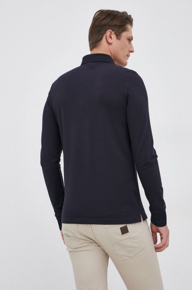 Лонгслів Armani Exchange чоловічий колір синій гладкий фото 3