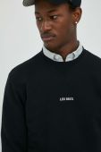 Бавовняна кофта Les Deux чоловіча колір чорний з принтом