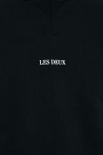 Бавовняна кофта Les Deux чоловіча колір чорний з принтом