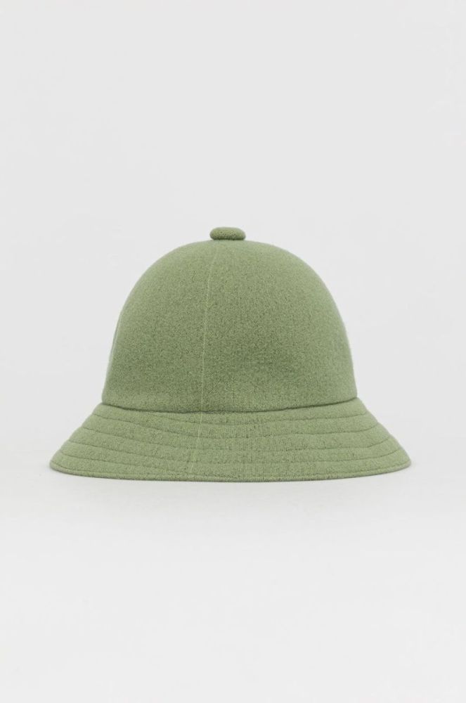 Капелюх Kangol колір зелений вовна фото 3
