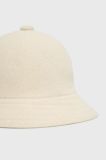 Вовняний капелюх Kangol колір бежевий вовна K3451.WH103-WH103