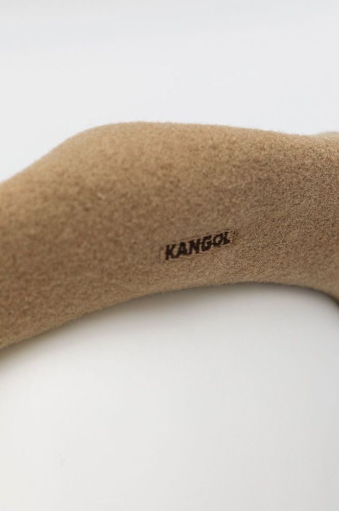 Вовняний берет Kangol колір бежевий вовна фото 3
