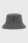 Вовняний капелюх Kangol колір сірий вовна K3191ST.FL034-FL034 Вовняний капелюх Kangol колір сірий вовна K3191ST.FL034-FL034