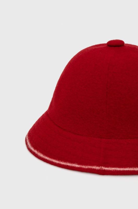 Вовняний капелюх Kangol колір червоний вовна фото 2