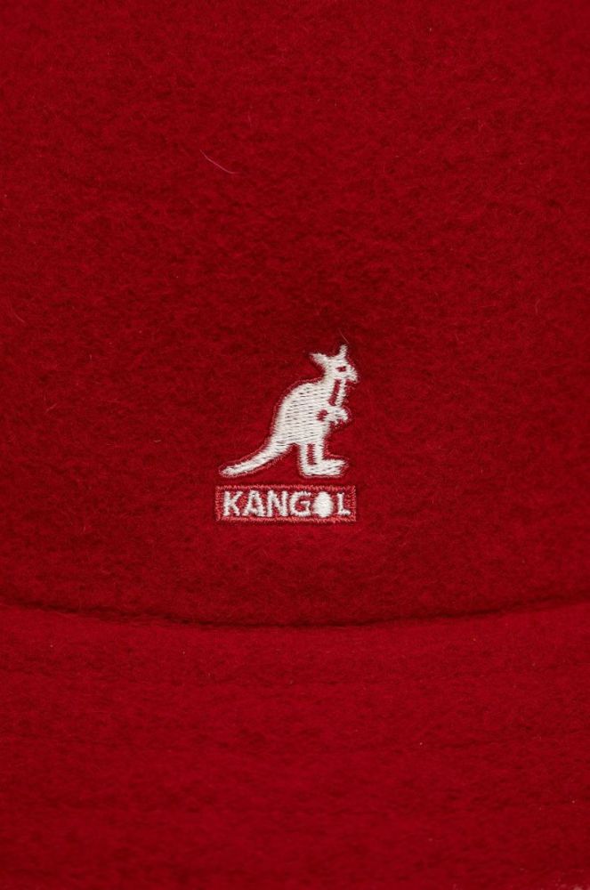 Вовняний капелюх Kangol колір червоний вовна фото 3