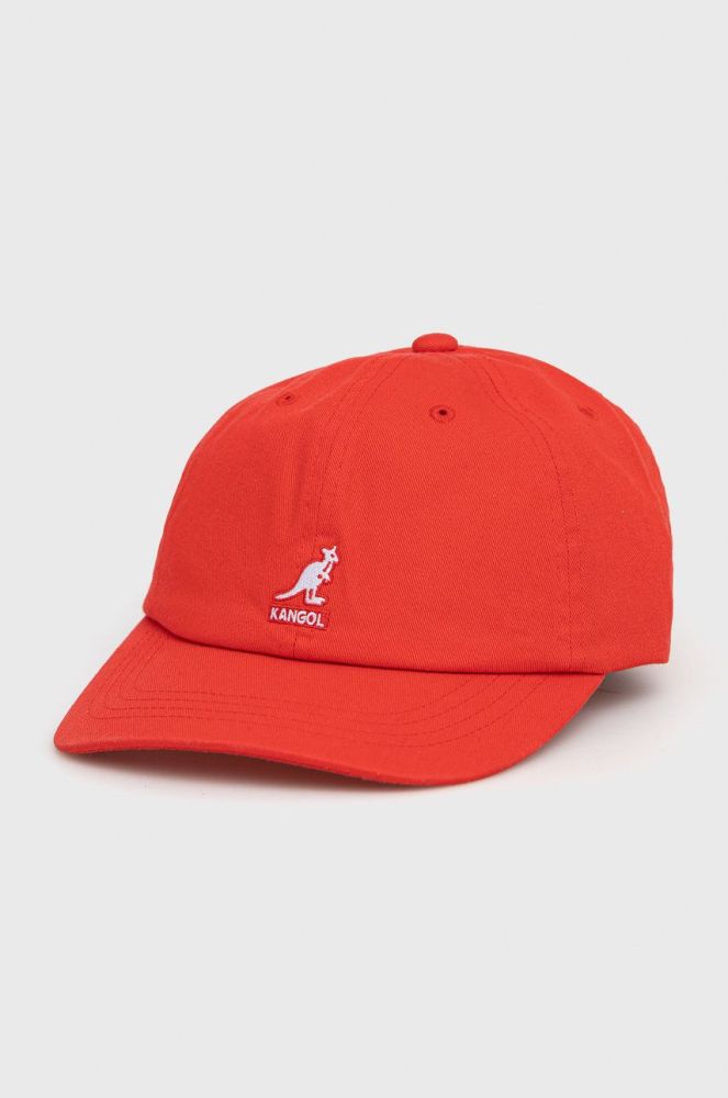 Бавовняна кепка Kangol колір червоний з аплікацією K5165HT.CG637-CG637