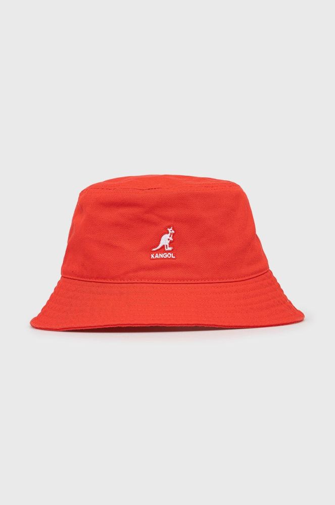 Бавовняний капелюх Kangol колір червоний з бавовни K4224HT.CG637-CG637