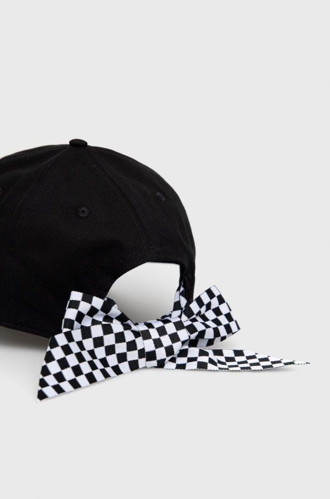 Бавовняна кепка Vans колір чорний з аплікацією VN0A4UM9Y281-BLACKWHITE фото 2