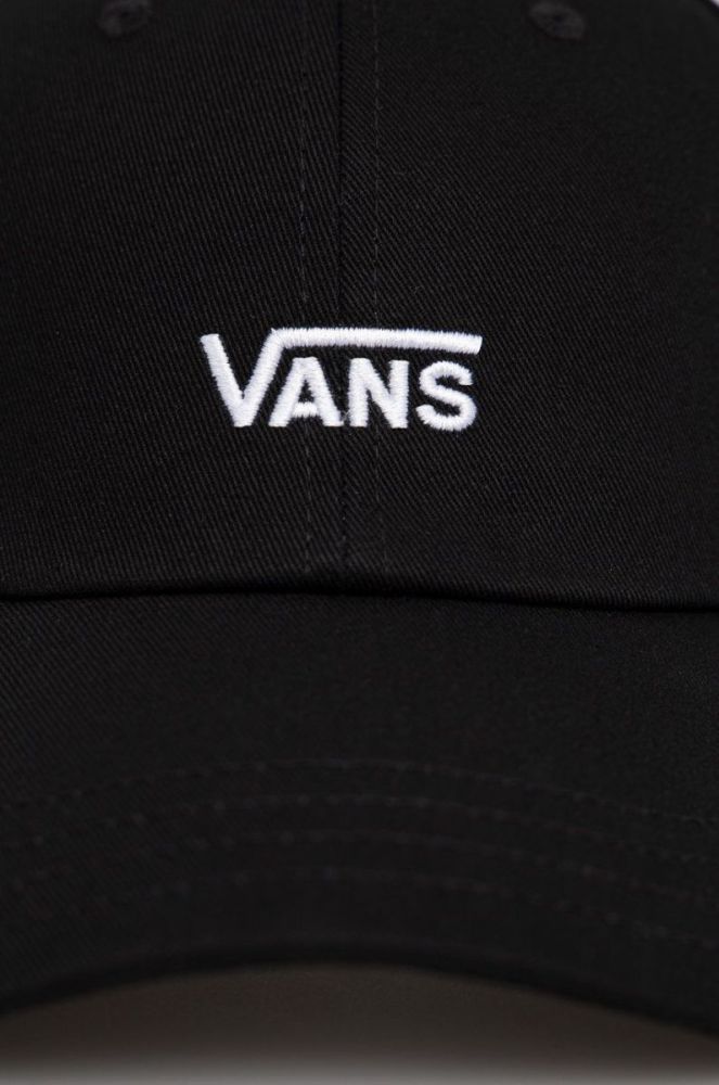 Бавовняна кепка Vans колір чорний з аплікацією VN0A4UM9Y281-BLACKWHITE фото 3