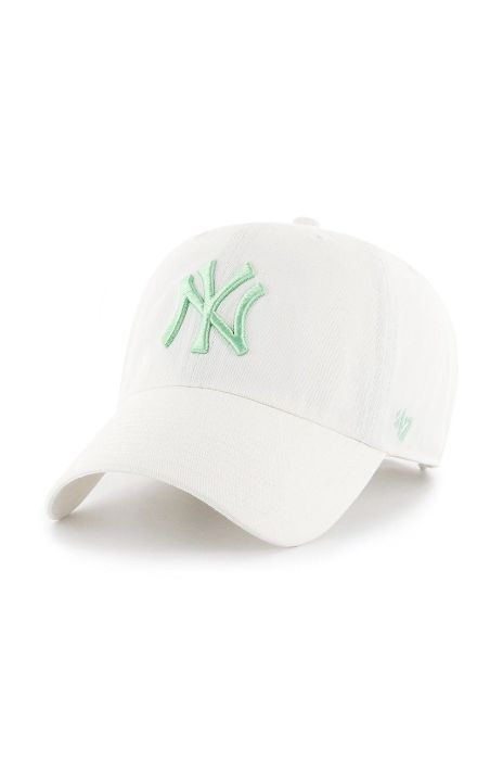 Кепка 47brand New York Yankees колір білий з аплікацією (2349944)