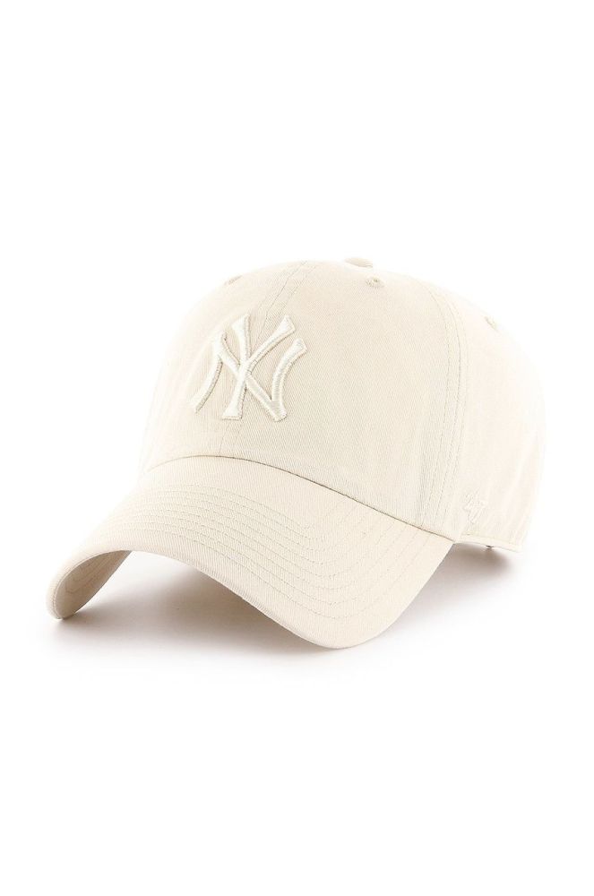 Кепка 47brand New York Yankees колір рожевий з аплікацією (2349947)