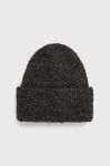 Шапка Pieces колір чорний з товстого трикотажу Шапка Pieces колір чорний з товстого трикотажу