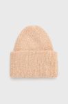 Шапка Pieces колір бежевий з товстого трикотажу (2577590) Шапка Pieces колір бежевий з товстого трикотажу (2577590)