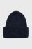 Шапка Pieces колір синій з товстого трикотажу
