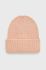Шапка Pieces колір рожевий з товстого трикотажу