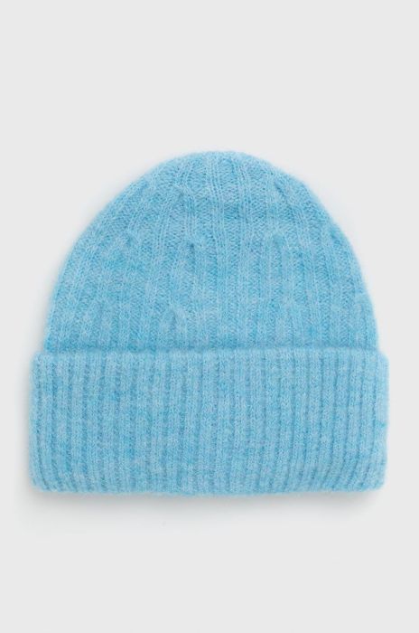Шапка з домішкою вовни American Vintage колір блакитний