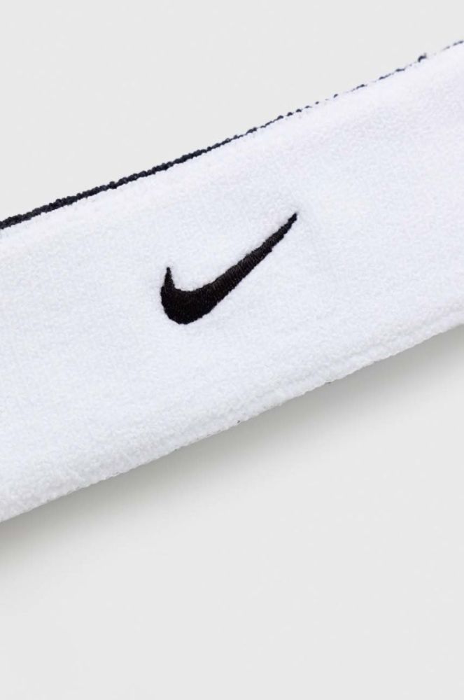 Пов'язка на голову Nike колір білий (2849390) фото 2