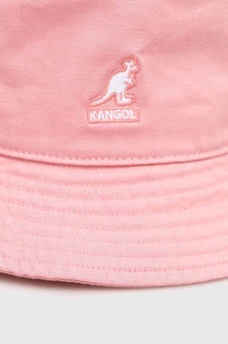 Бавовняний капелюх Kangol колір рожевий з бавовни