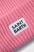 Шапка з домішкою вовни MC2 Saint Barth колір рожевий з товстого трикотажу (2847105) Шапка з домішкою вовни MC2 Saint Barth колір рожевий з товстого трикотажу (2847105)